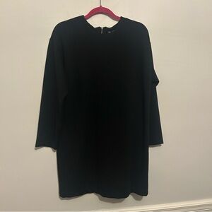 Zara Long Sleeve Stretch Zip Back Dress Sz S Small M Medium